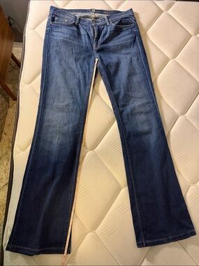7 For All Mankind Dark Blue Bootcut Jeans